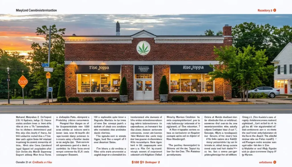 Maryland Cannabis Administration Imposes $100,000 Fine on RISE Joppa for Regulatory Violations