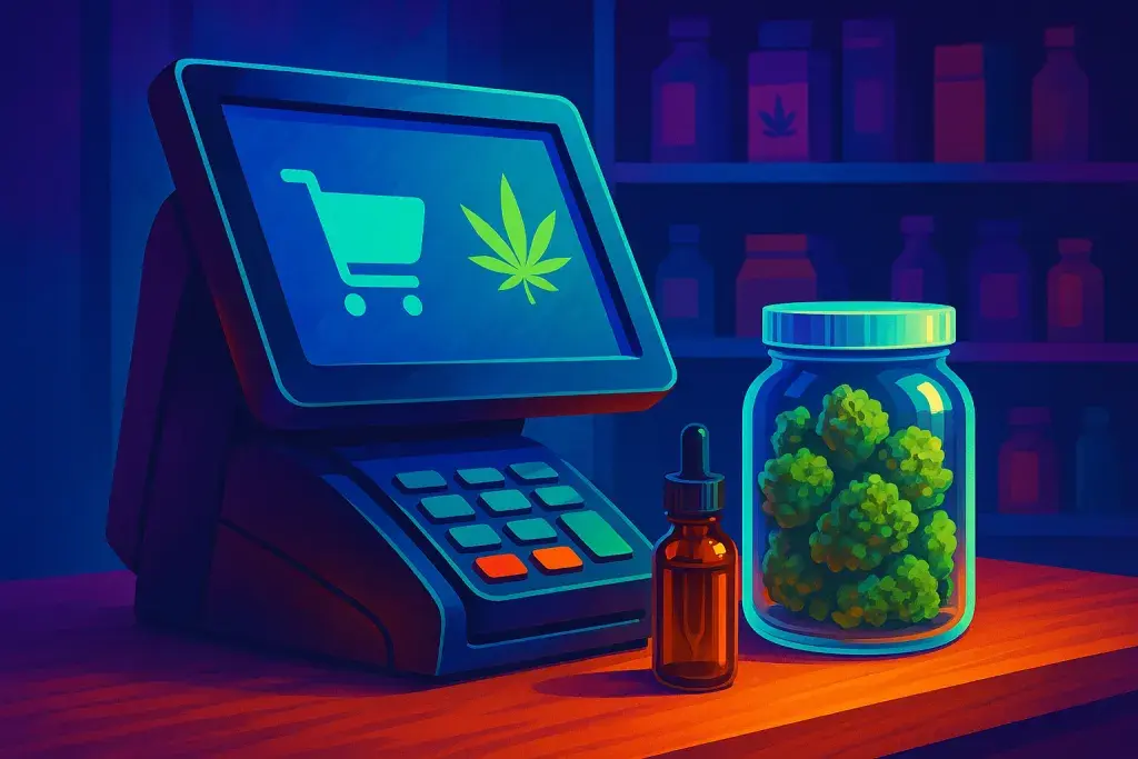 Как выбрать POS-систему для CBD и hemp-магазина: retail software, учёт продаж и управление inventory в cannabis dispensary