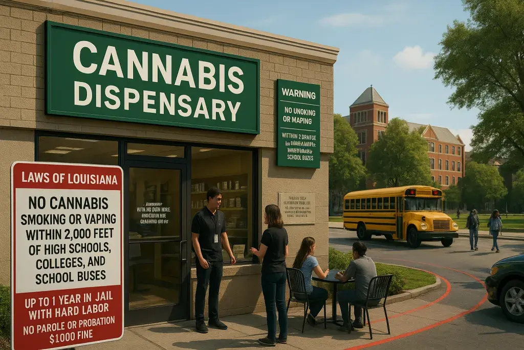Louisiana Criminalizes Cannabis Smoking Near Campuses, Raising Compliance Stakes