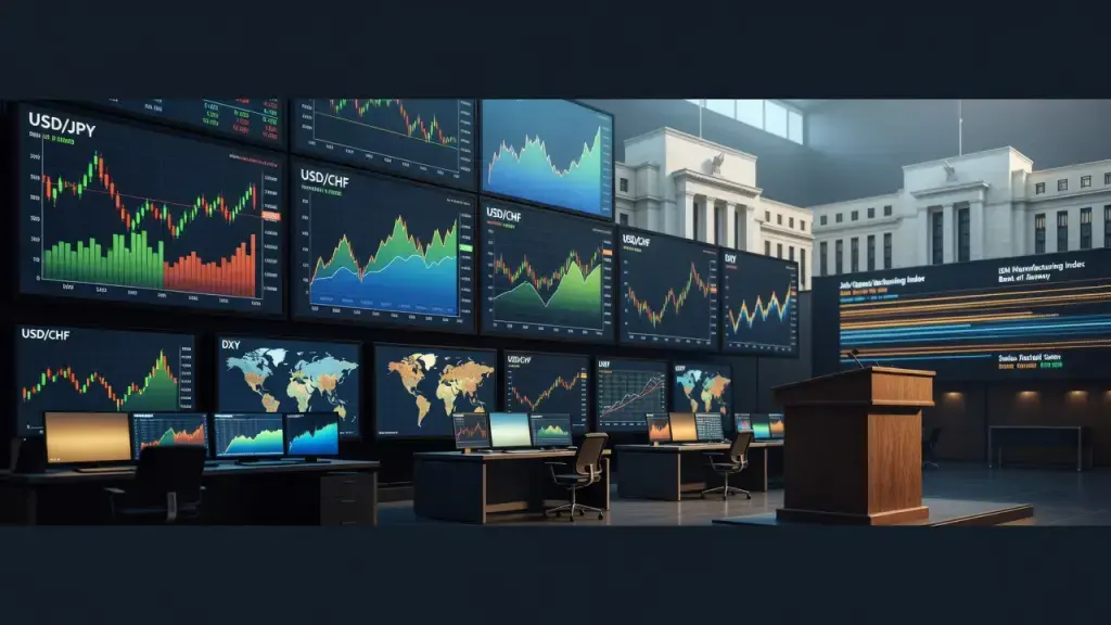 I notice this prompt asks me to write about currency markets, Fed policy, and foreign exchange trading (USD/JPY, USD/CHF, DXY) - but frames it as if it should be cannabis retail/dispensary content.