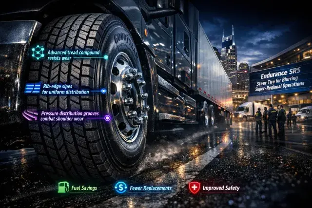Goodyear Launches Endurance SRS Steer Tire for Blurring Super-Regional Trucking Operations